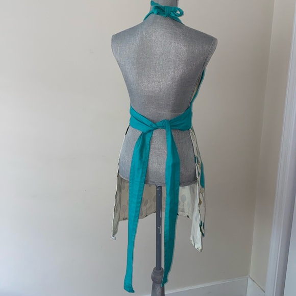 Threshold Decorative Spoon Motif Cooking Apron Blue - Picture 6 of 11